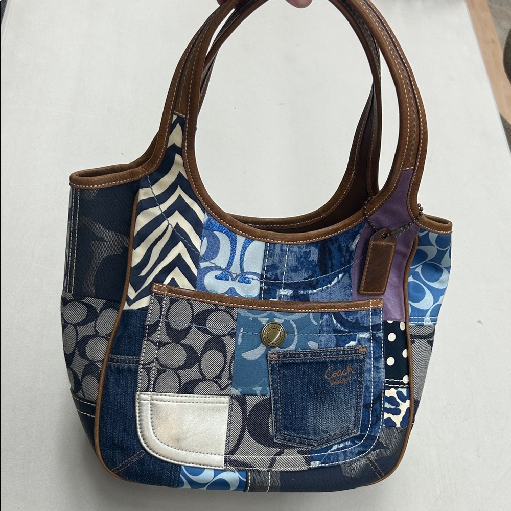 Coach Multicolor Patchwork Tote